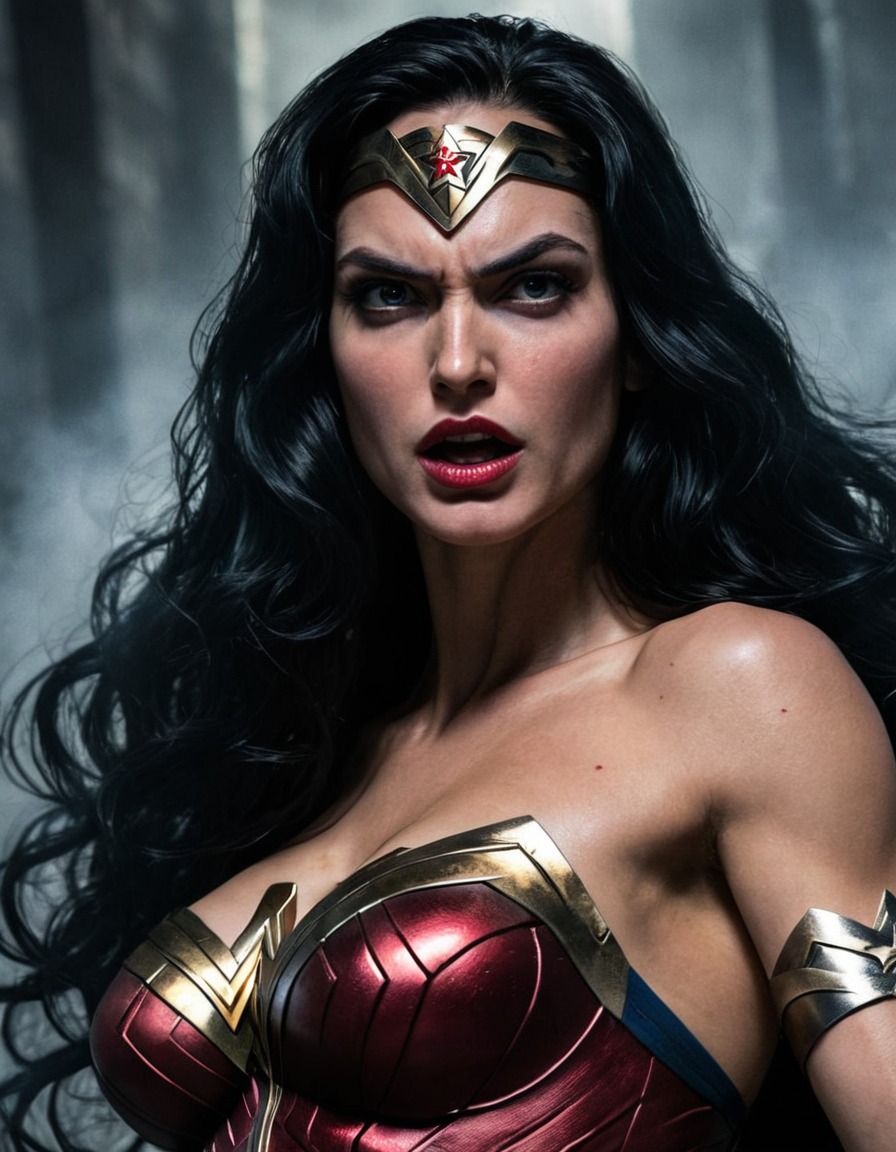 dc comics, superhero, villain, wonder woman, evil wonder woman, dc universe, comic book character