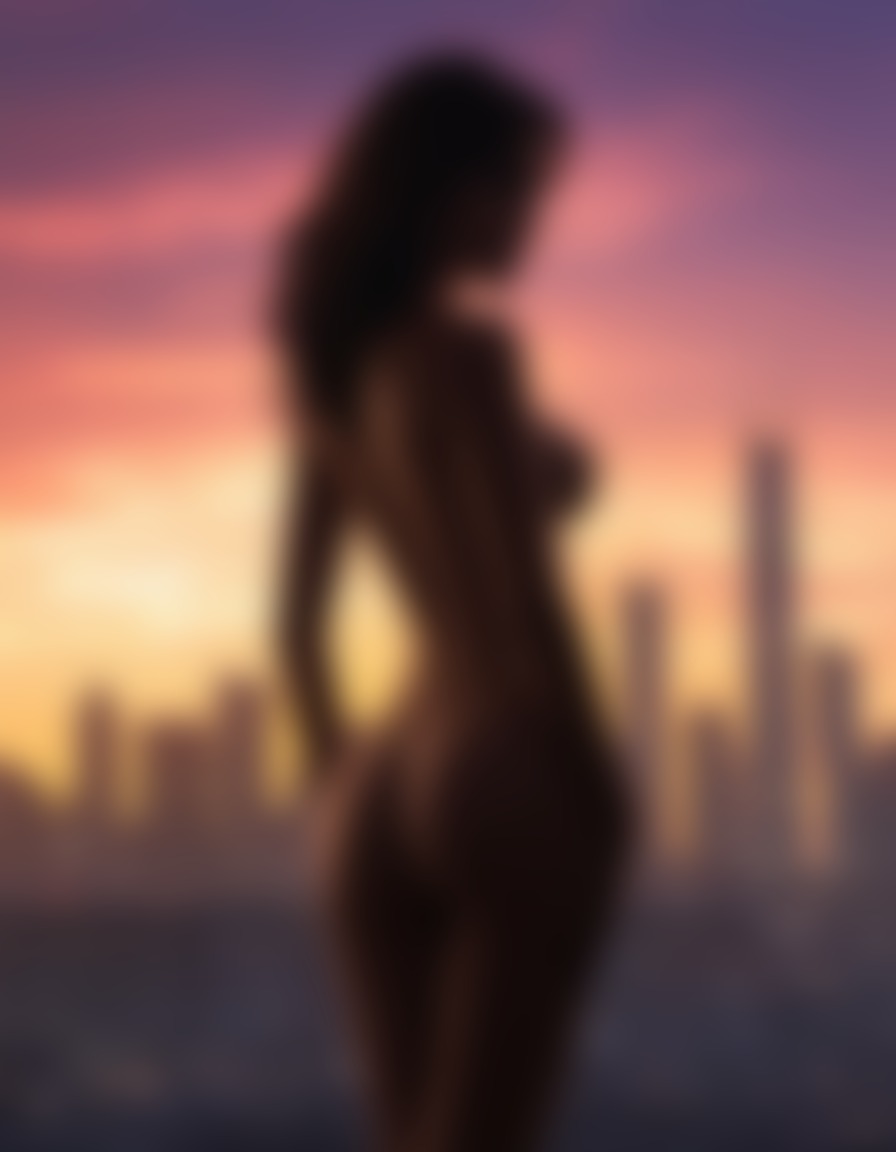 cityscape, silhouette, seductive, urban, night scene, skyline, sexy