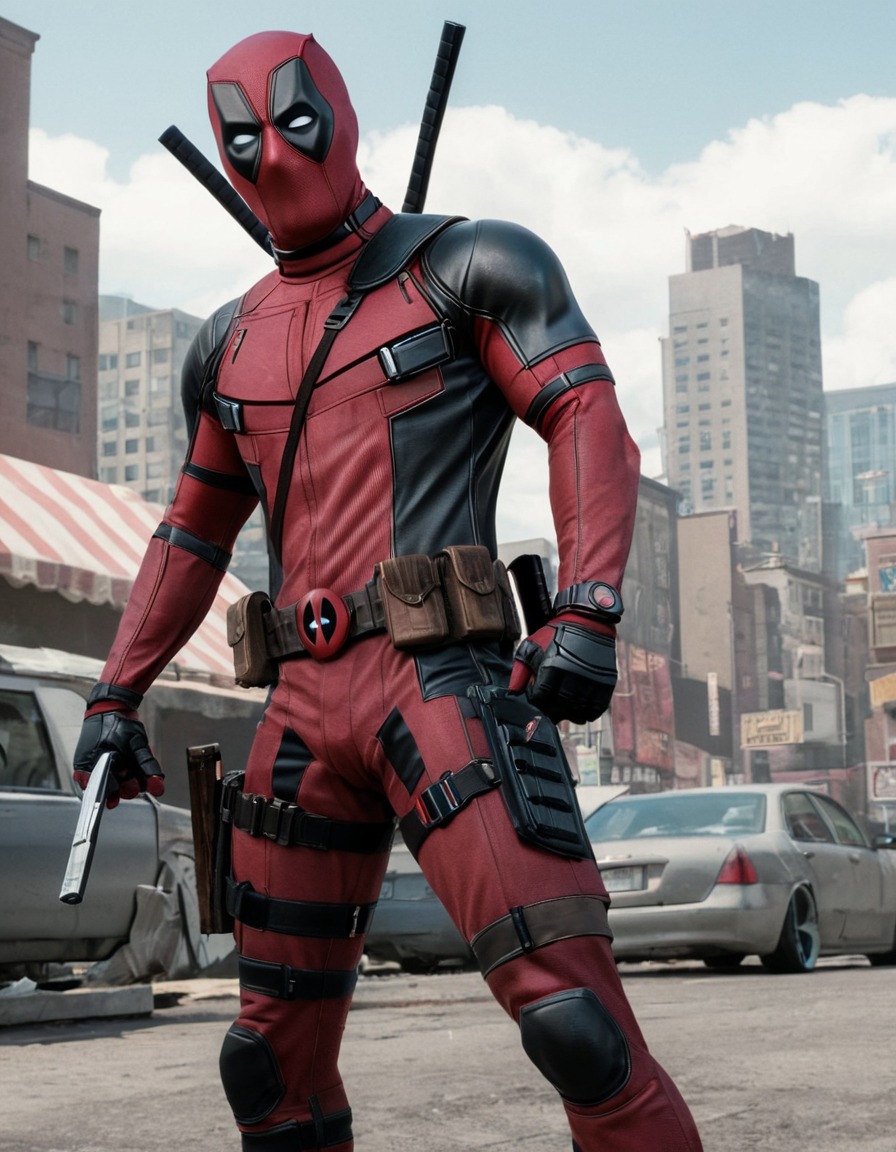 deadpool, marvel, ryan reynolds, superhero, action comedy, antihero, movie scene