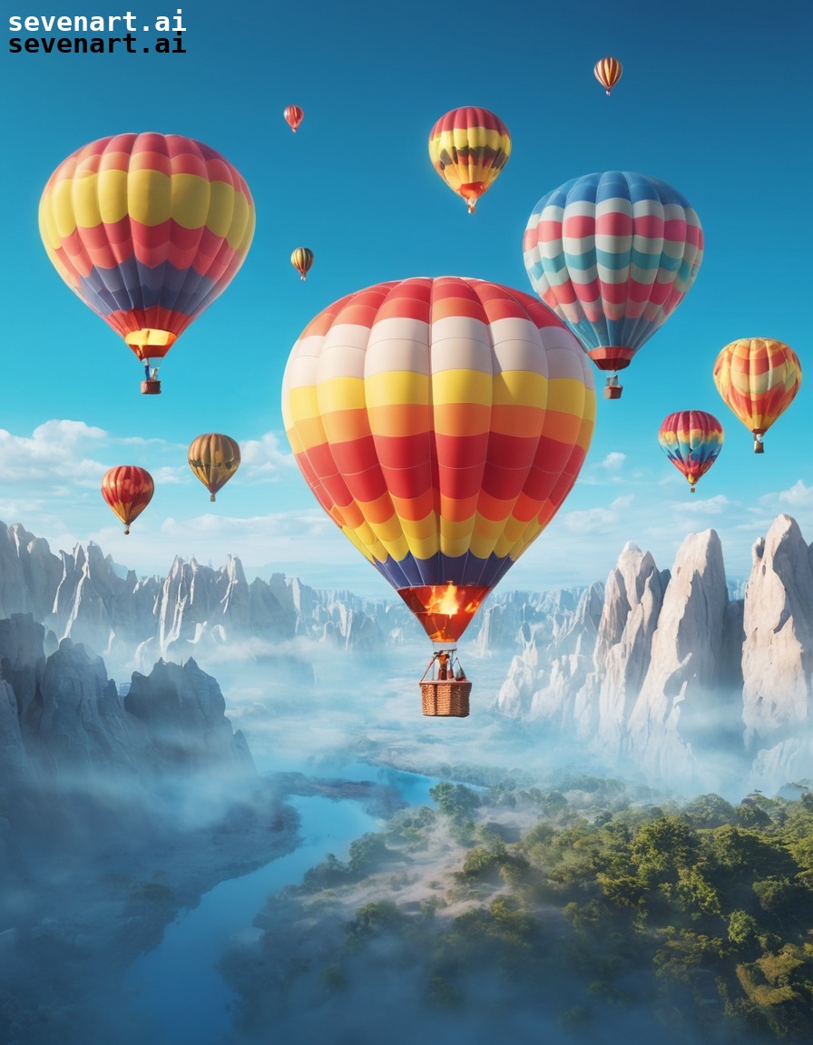 travel, adventure, sky, hot air balloons, serenity