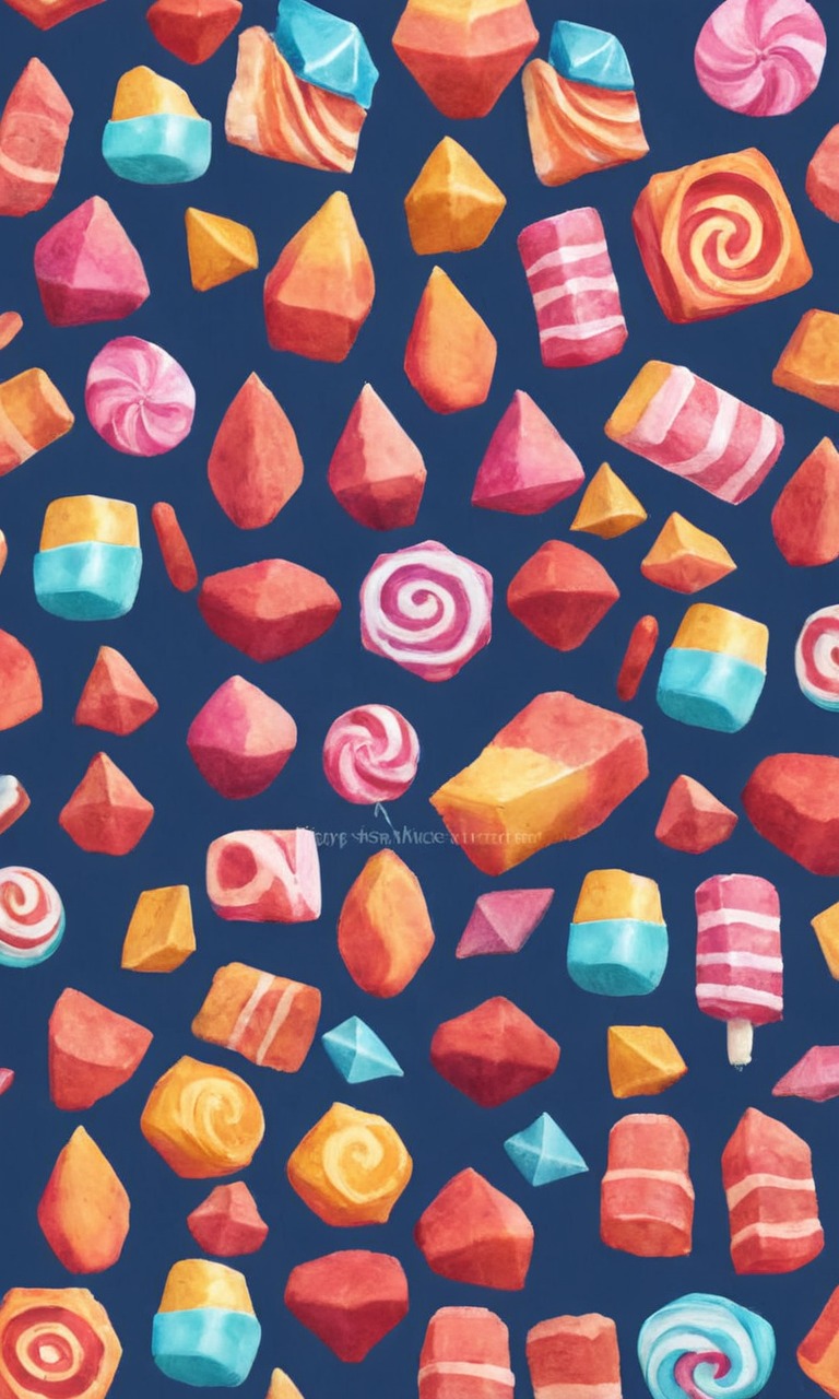 wallpaper, candy, pixelated, sweets