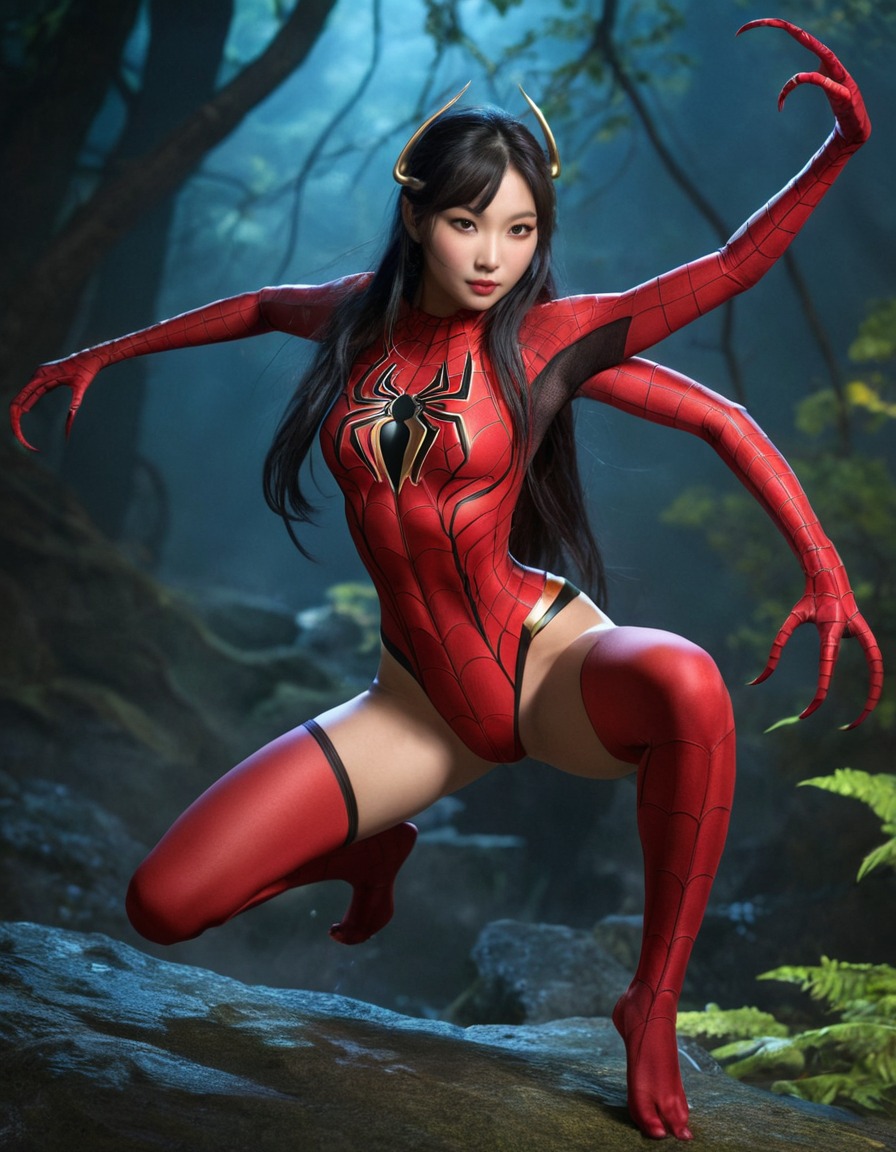 jorogumo, spiderwoman, japanese folklore, shapeshifter, mesmerizing, prey, femme fatale