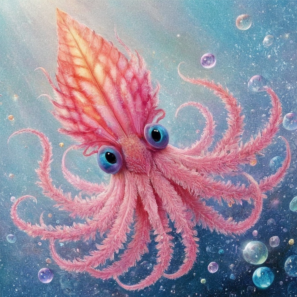 octopus, digitalpainting, sea, squid