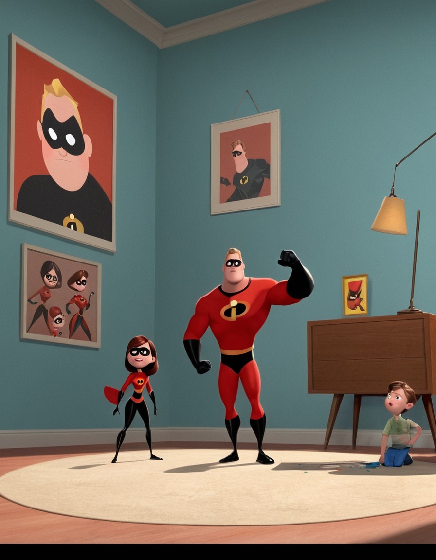 incredibles 2, animated movie, superheroes, pixar, family film, action-packed, disney