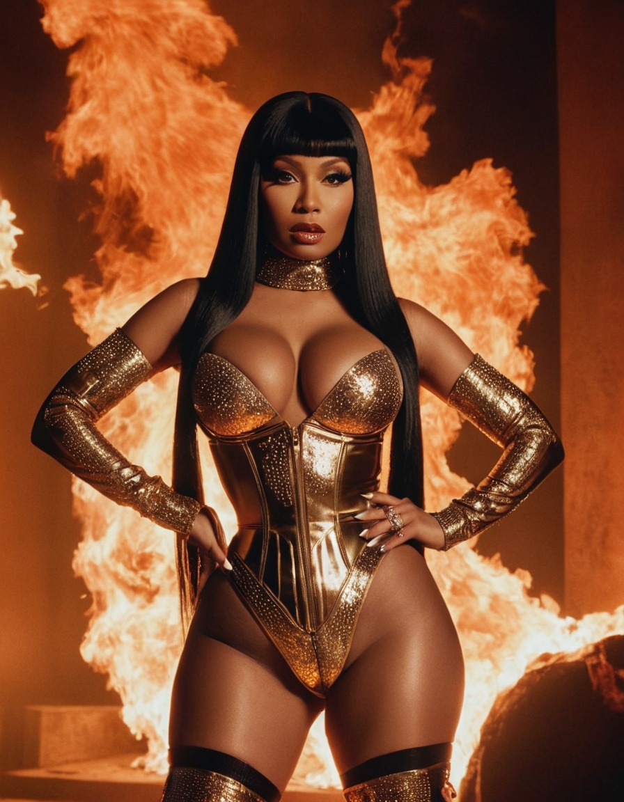 nicki minaj, evil, villain, music artist, celebrity, rapper, fashion icon