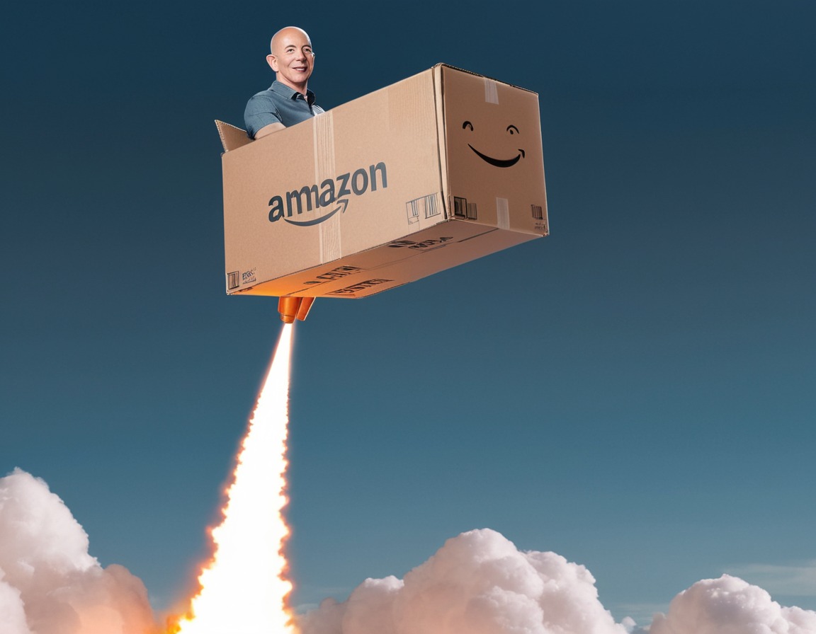 humor, surrealism, innovation, space exploration, technology, jeff bezos, amazon