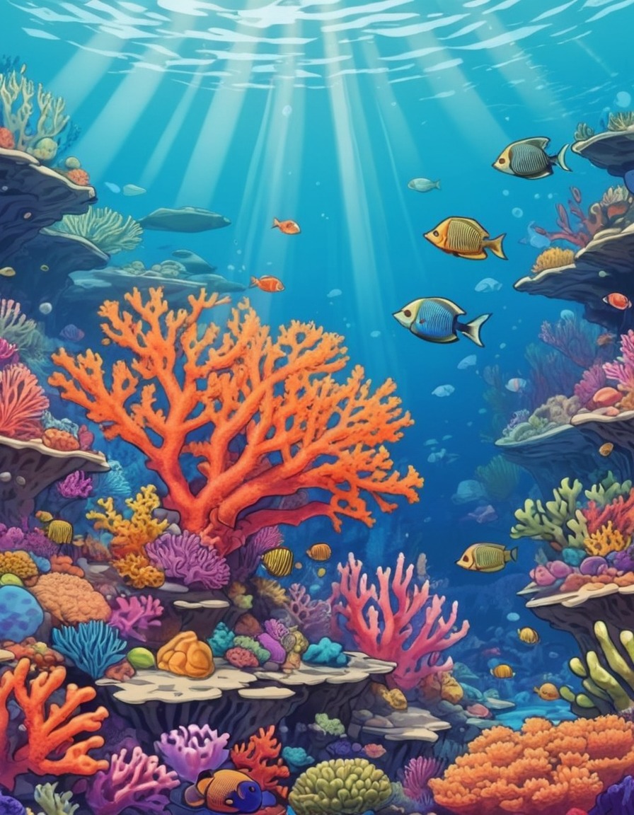 nature, coral reef, beautiful, marine life