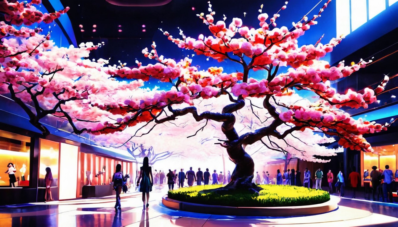 digitalart, digitalpainting, wallpaper, cartoon, background, blossom, characterdesign, cherry, cherryblossom, conceptart, desktop, falling, fantasyart, magic, phone, pink, quality, spring, suggested, surreal, tags, treeslandscape, white, winter