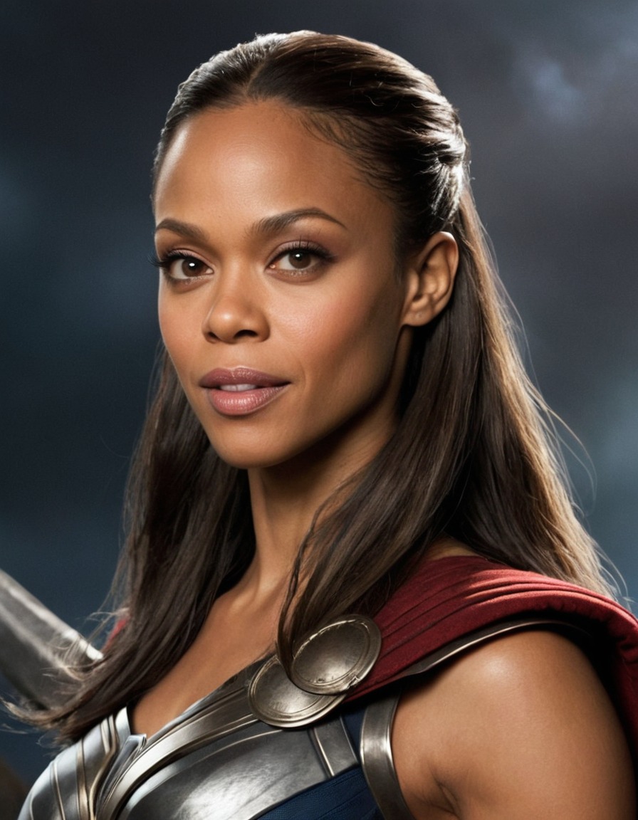 zoe saldana, thor, marvel, actress, fantasy, superhero, crossover