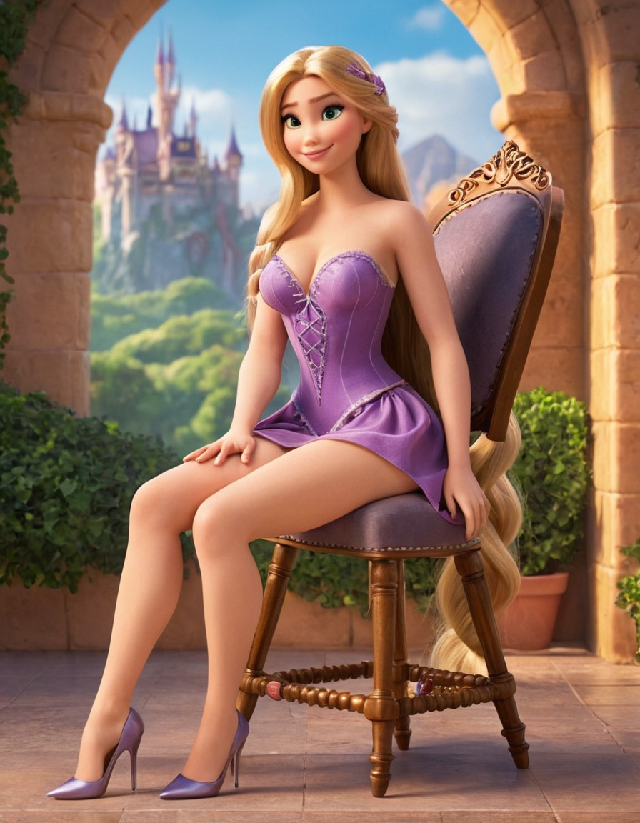 rapunzel (tangled), disney princess, long hair, fairytale character, stunning beauty, animated movie, fictional character