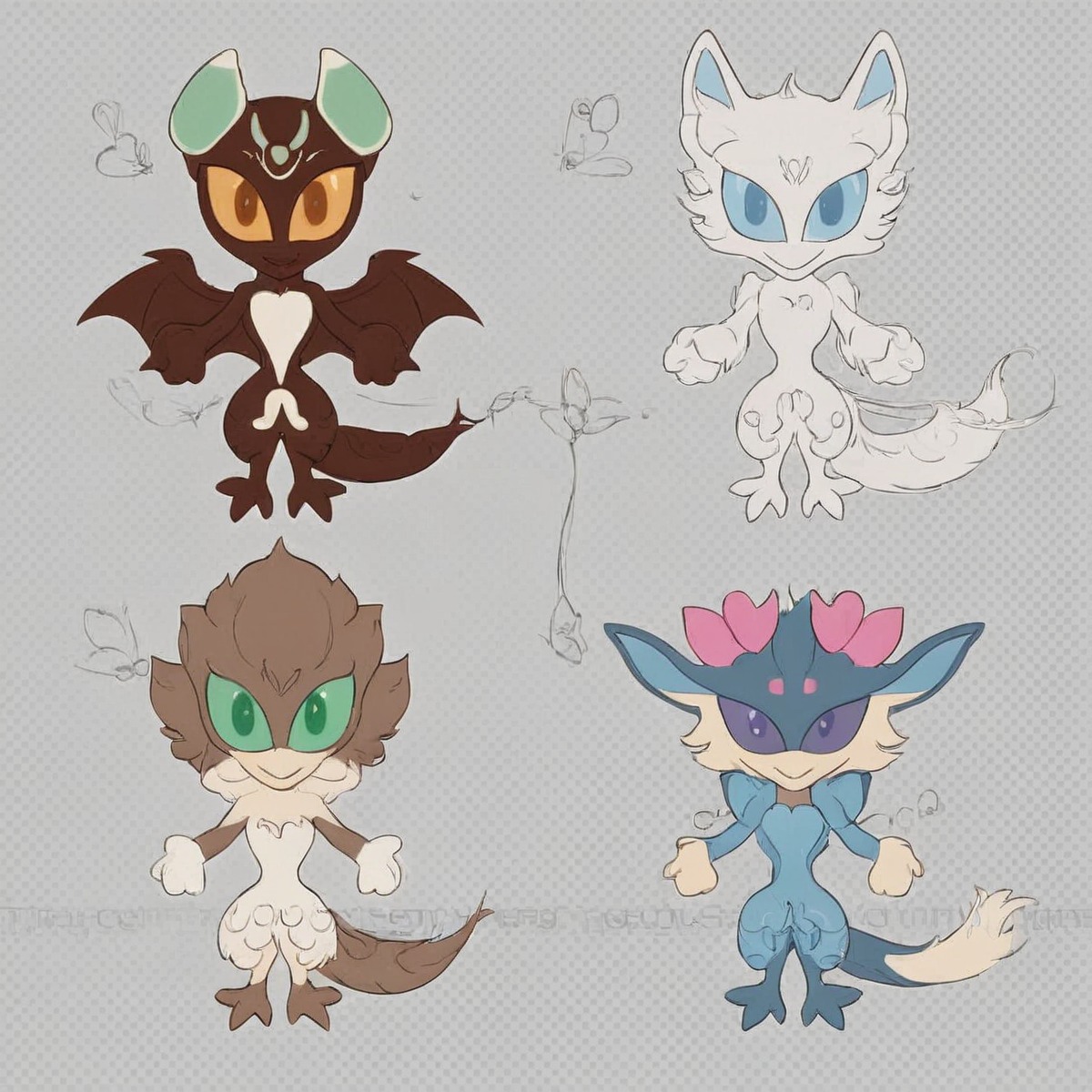 adoptable, adoptablesopen, sale, chibi, digitalart, dragon, adoptableauction, creature, anthro, digital, furry, pack