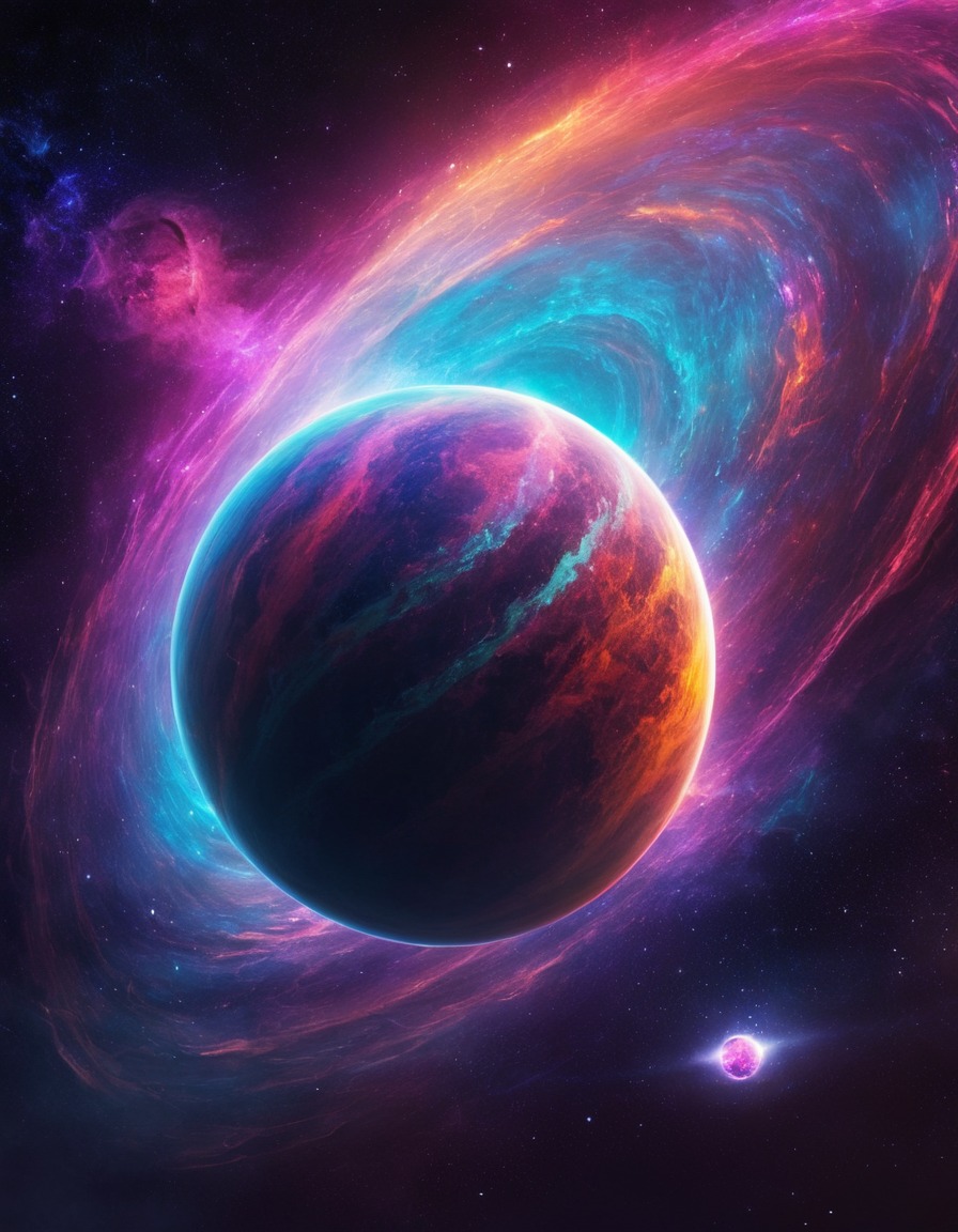 space, cosmic, planet, nebula, colorful, stars