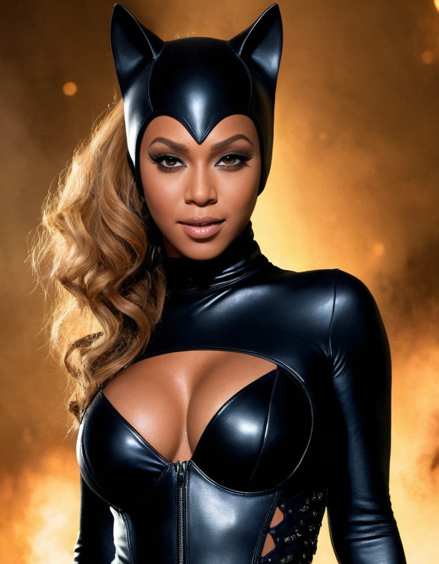 beyoncé, catwoman, superhero, dc comics, feline, iconic costume, empowerment