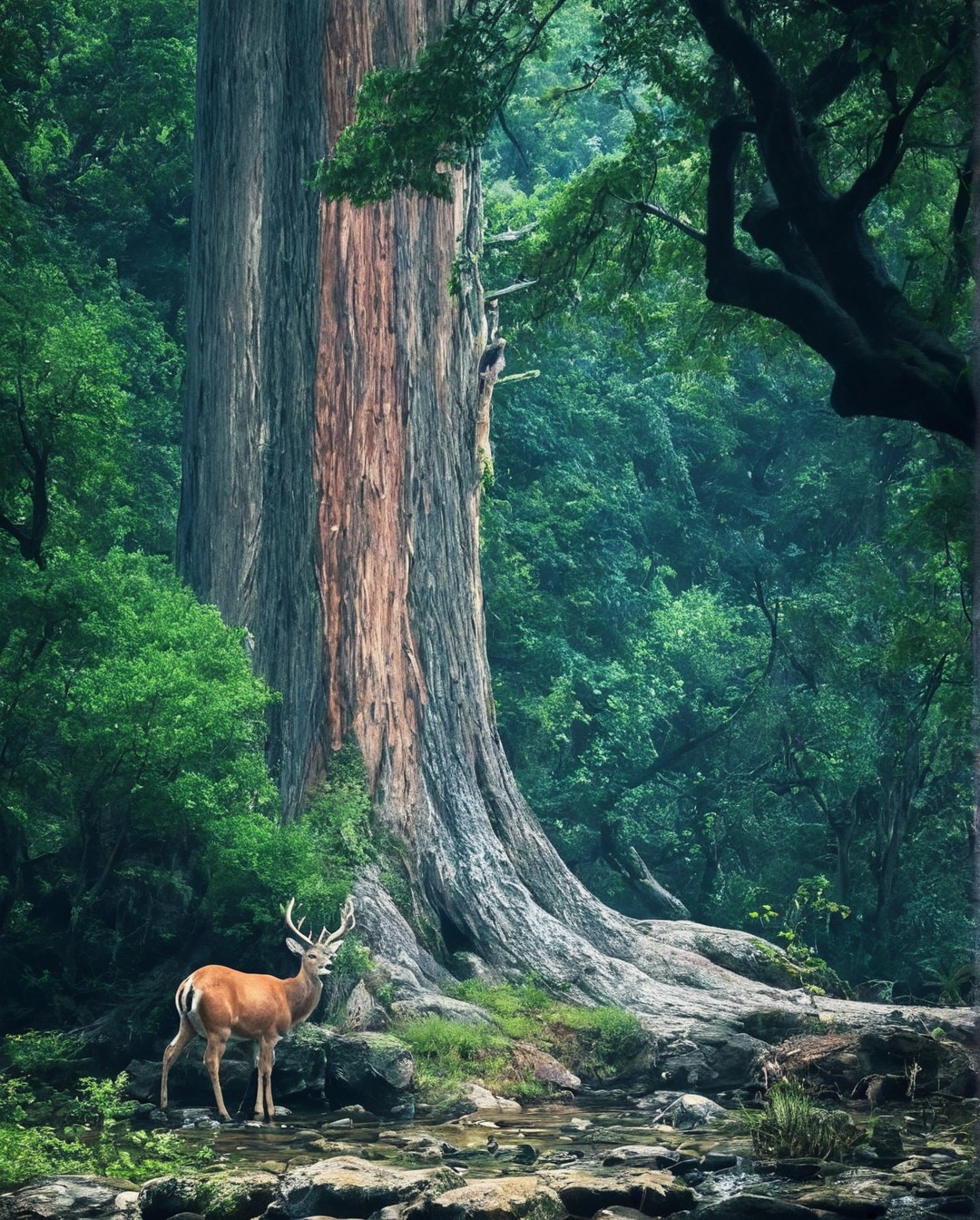 nature, landscape, forest, photography, photographers on tumblr, nara, japan, summer, deers, river, aesthetic, scenery, cameras, nature photography, treescape, greenery, flowers, floral, water lily, naturecore, moody summer, my post, pb:issey, p:wednesday