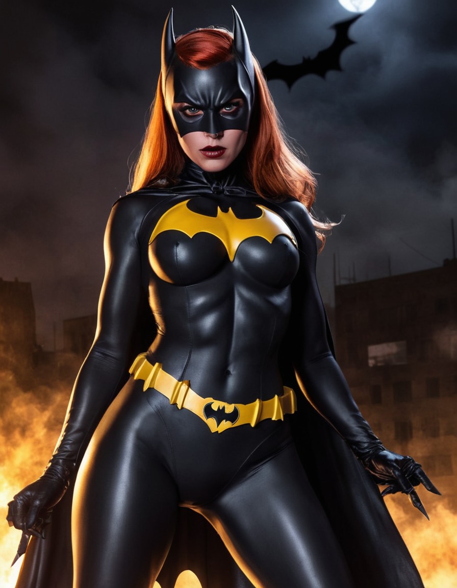 evil batgirl, dc comics, superhero, villain, evil character