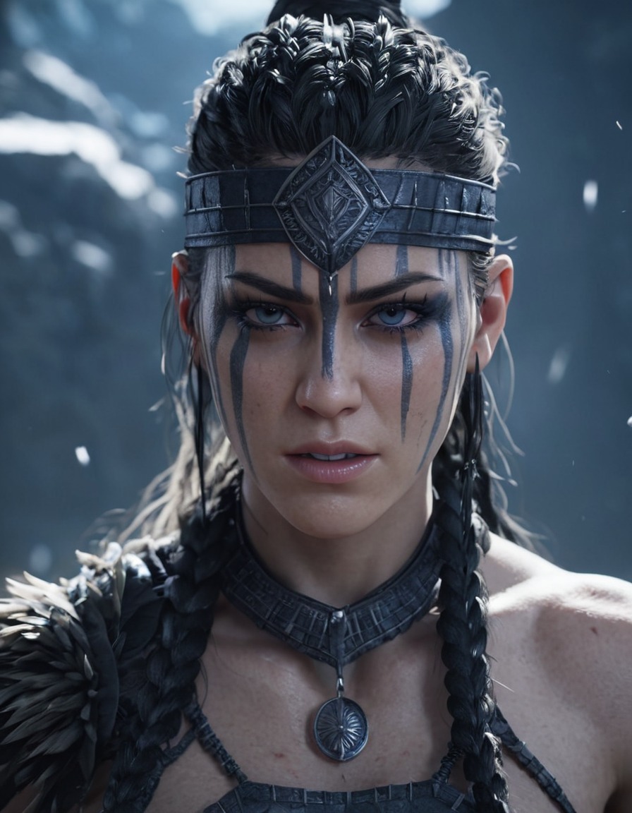 hellblade, senua, senua's sacrifice, emotional struggle, anime, games