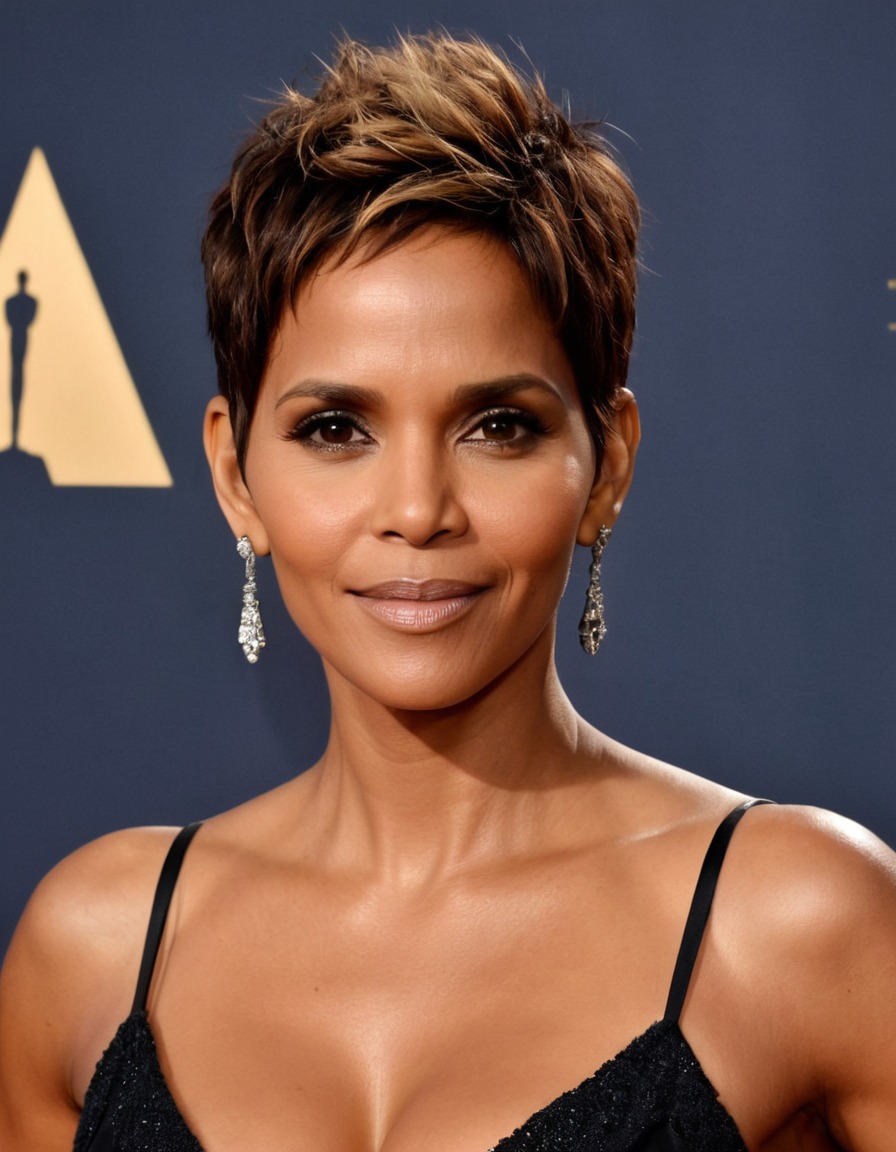 halle berry, beautiful, award-winning, portrait, actress