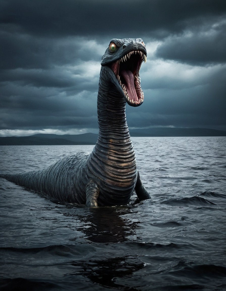 loch ness monster, scottish folklore, mythical creature, cryptid, lake monster, nessie, scottish highlands