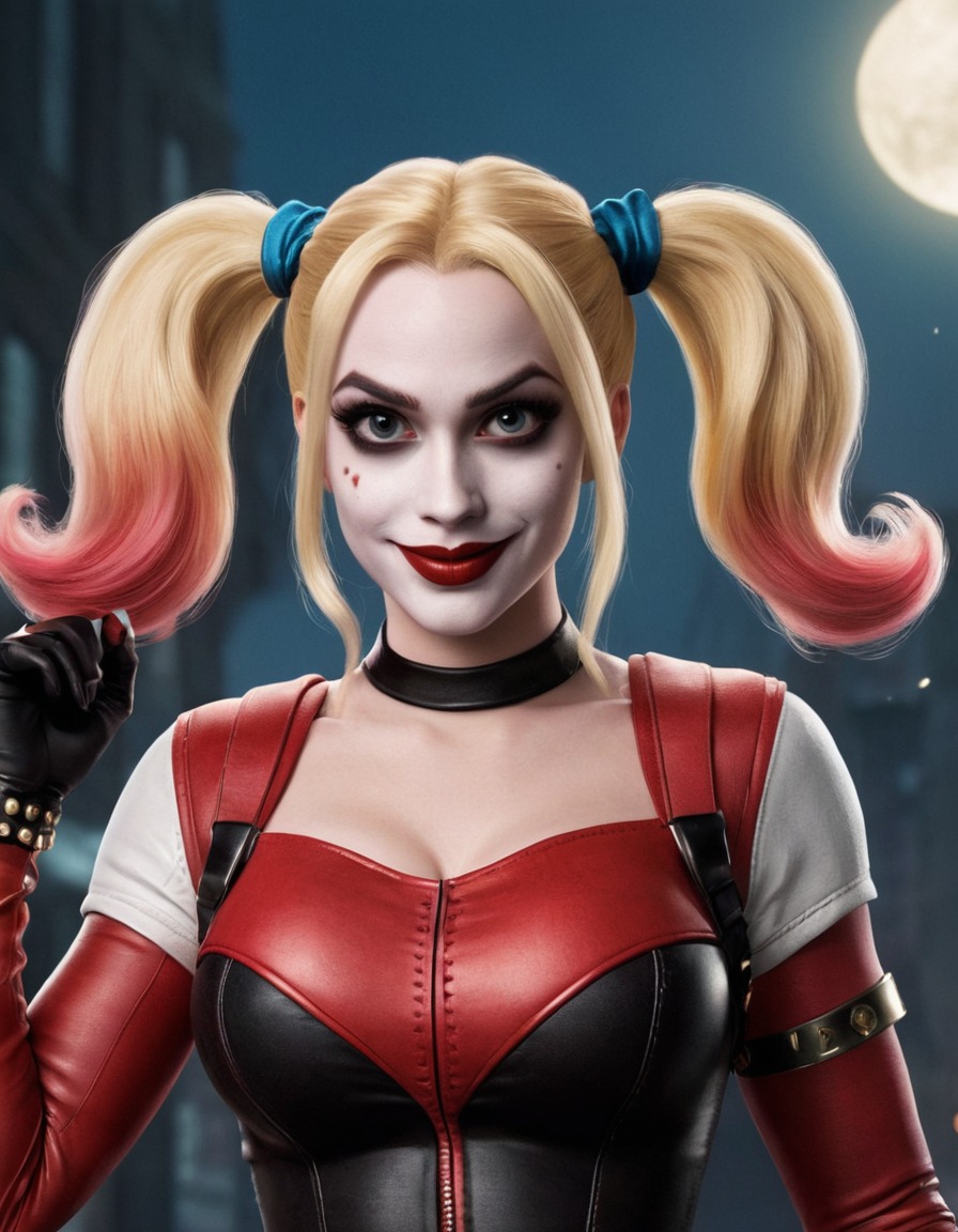 fun, harley quinn, dc comics, caricature, humor, character, art