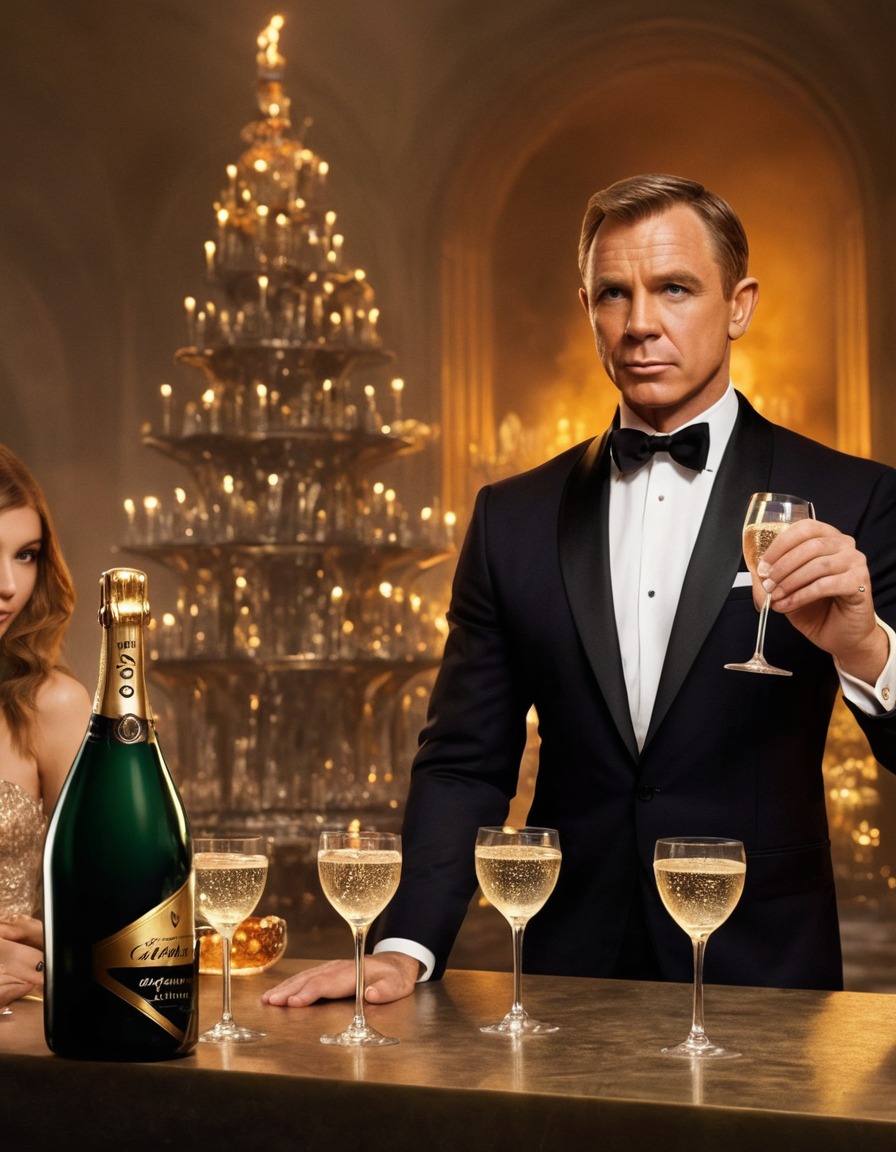 james bond, spy, fancy party, champagne, mishap, social event, adventure, books