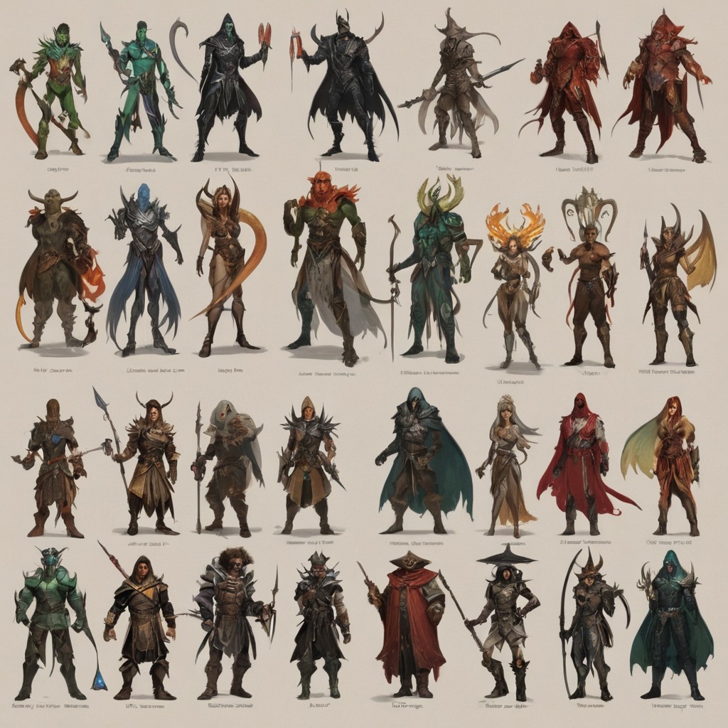 characterdesign, warrior, dnd, rpg, sword, samurai, fighter, medieval, knight, assassin, dreamup, ai_art