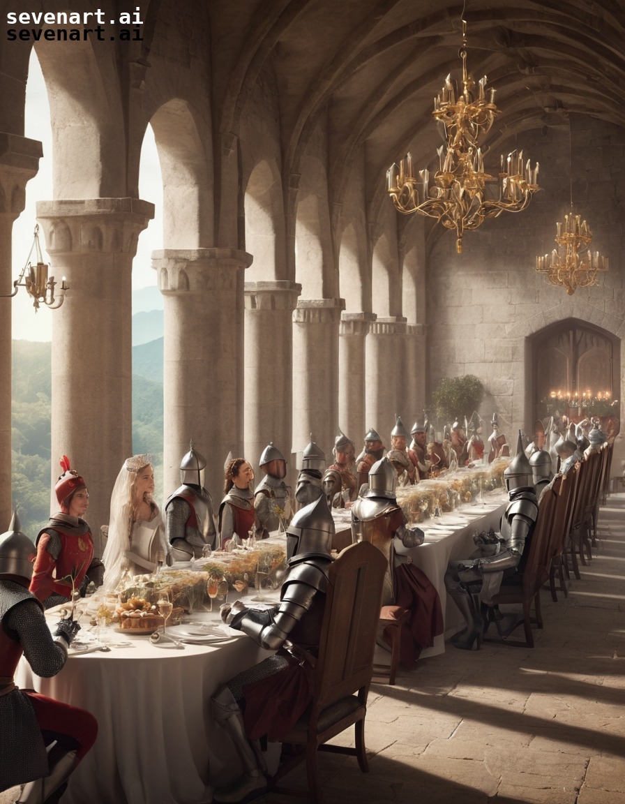 royalty, medieval, banquet, castle, knights, middle ages