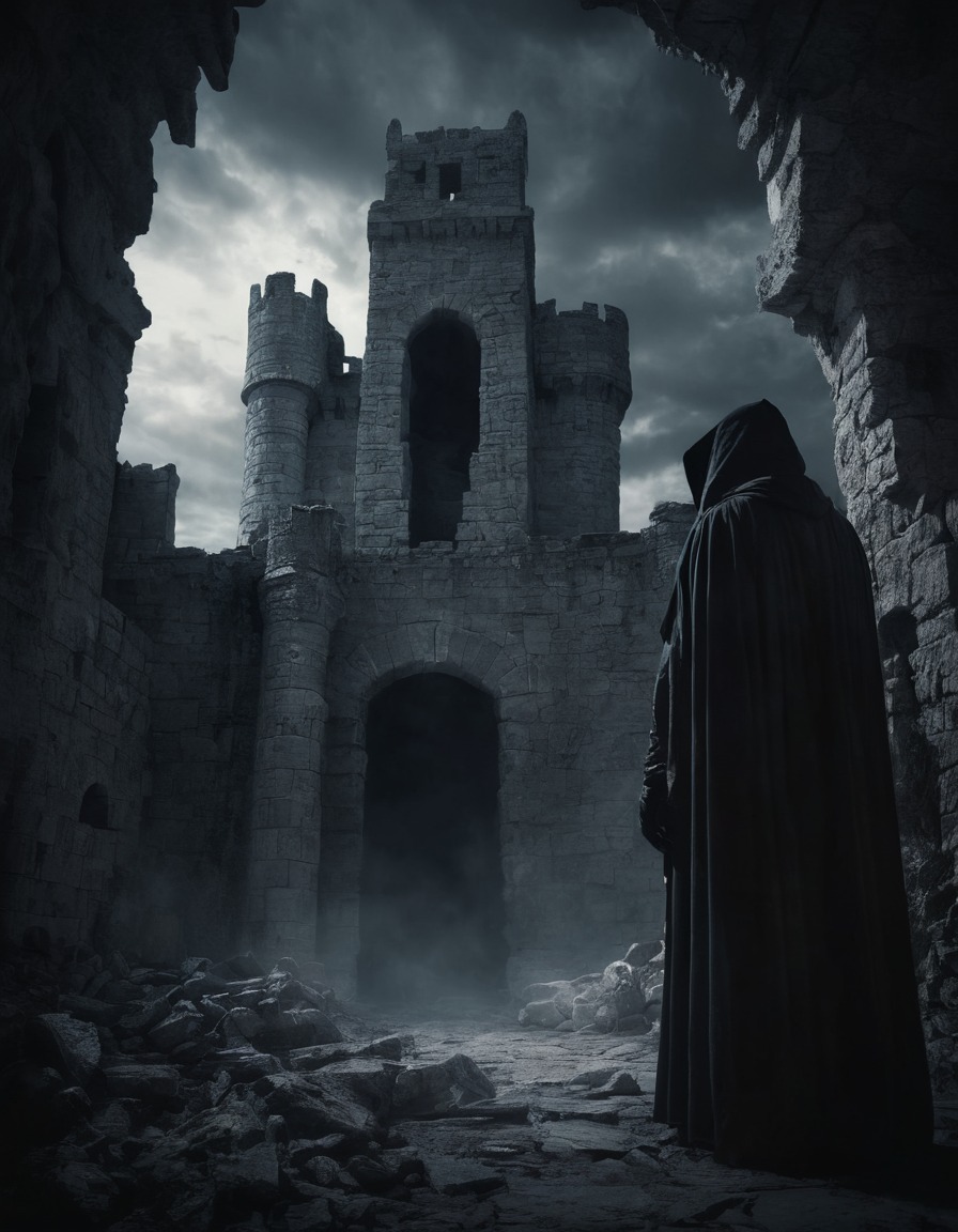 castle, ancient, ruins, mysterious, gothic, underground, dark