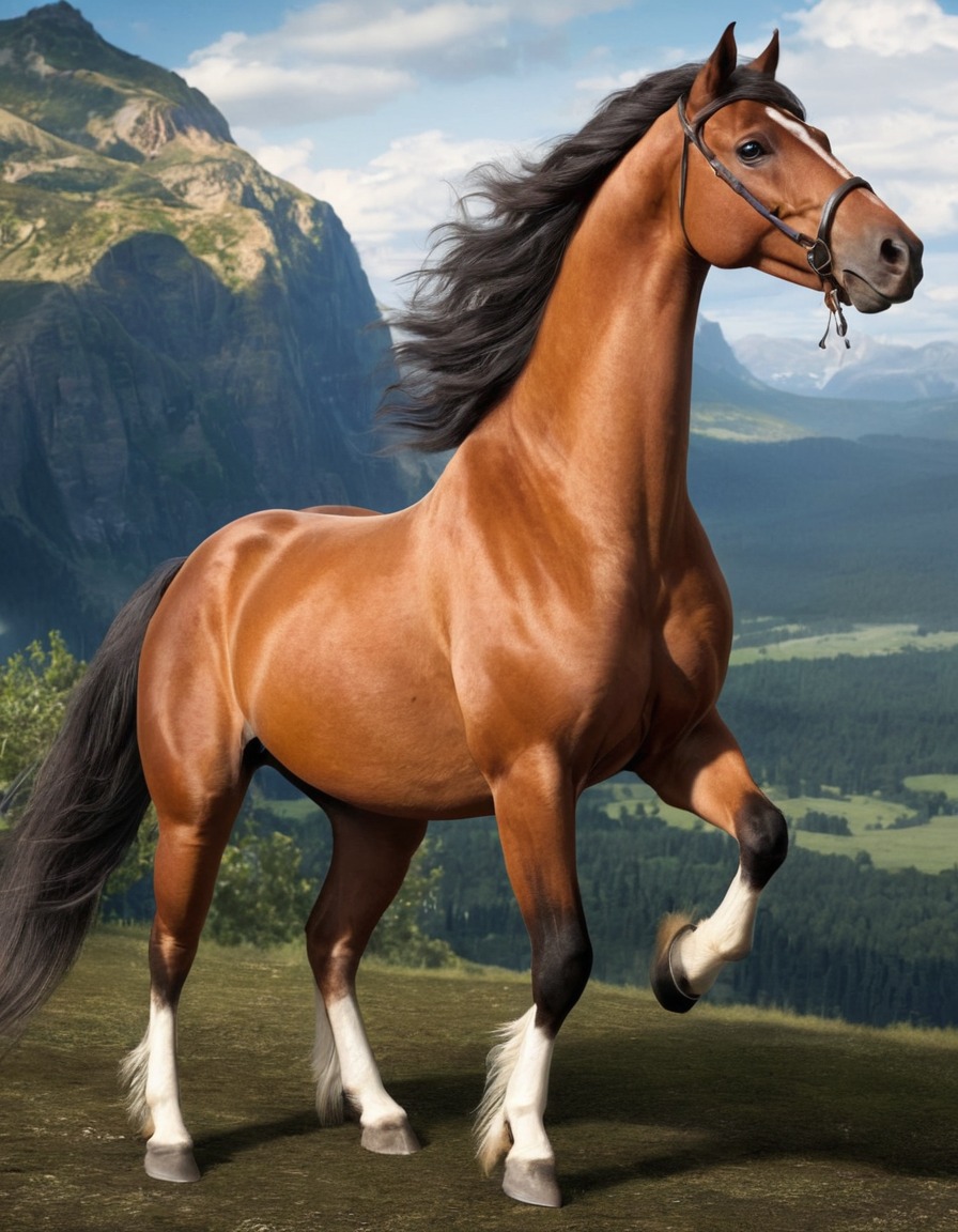 centauride, mythical creature, half-human half-horse, beauty, graceful, powerful, wild nature