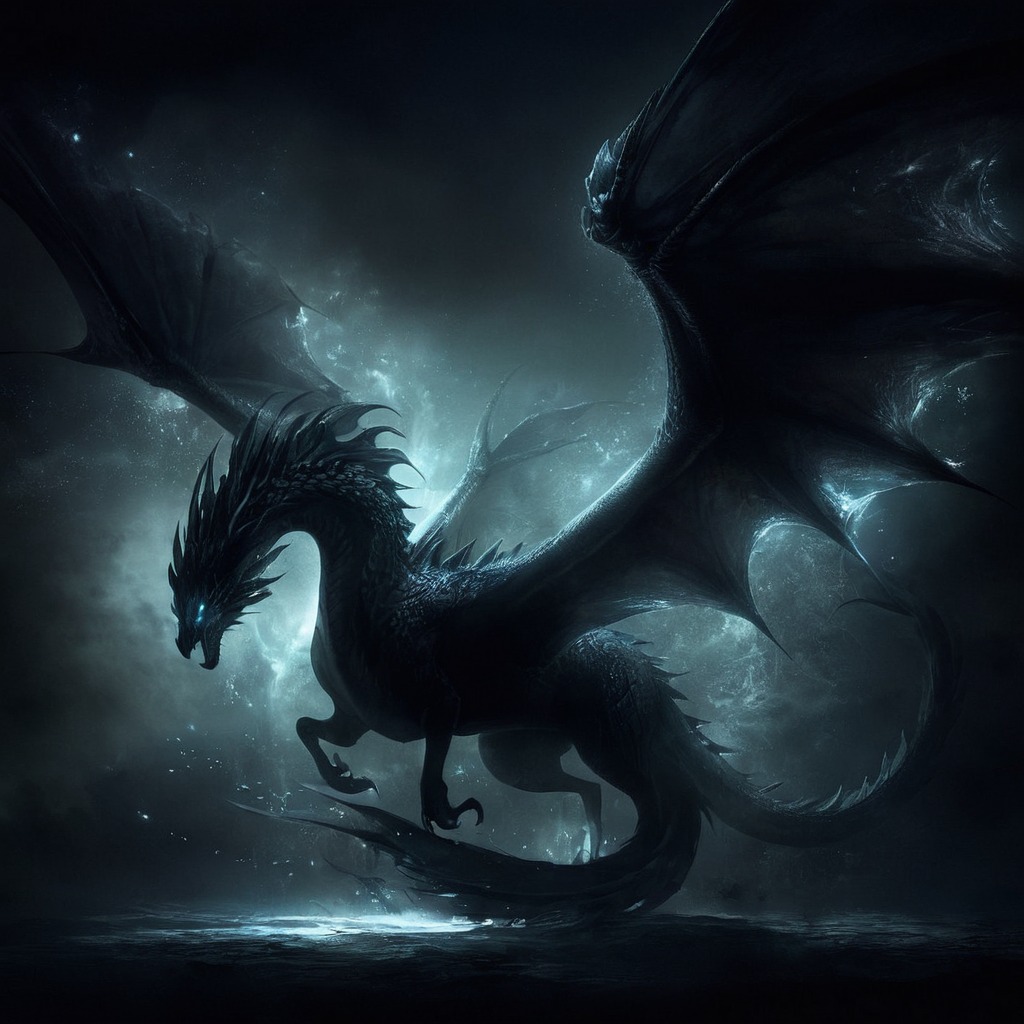 magic, dragon, creature, mythical, fantasyart, horror, wallpaper, monster, epic, darkestnight