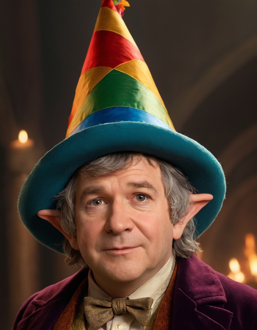 bilbo baggins, party hat, humor, fantasy, adventure, books