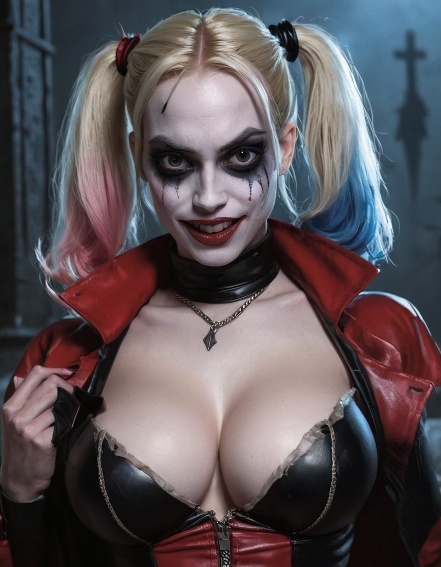 vampire, harley quinn, dc comics, supernatural, anti-hero, dark, fantasy