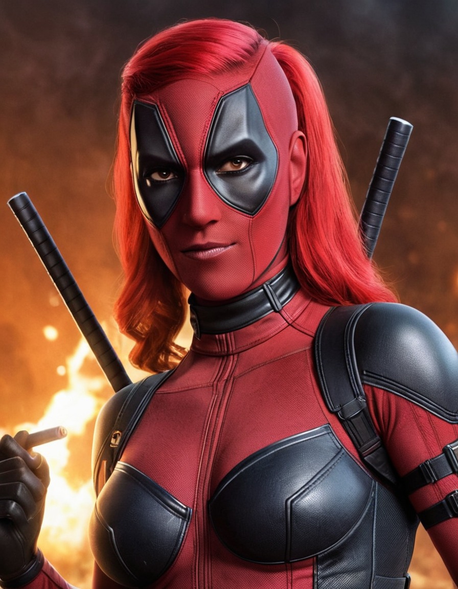 deadpool, gender swap, female superhero, marvel comics, anti-hero, satire, superheroine