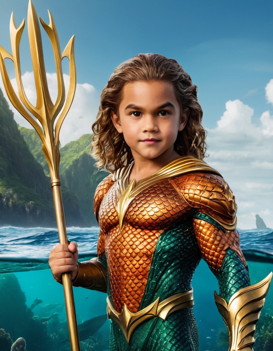 aquaman, dc comics, superhero, childhood, marine life, atlantis, arthur curry