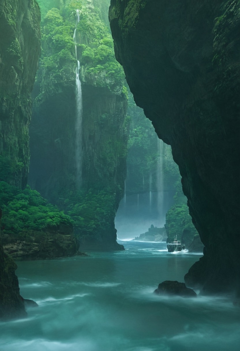 landscape, paradise, waterfall, nature, adventure, explore, travel, travelling, photography, gif, gifs, photographers on tumblr, aesthetic, cottagecore, fairycore, fairy, naturecore