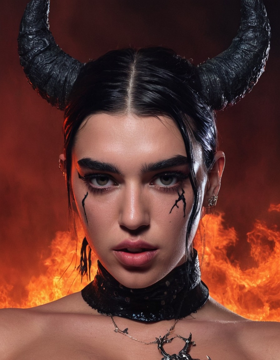 dua lipa, hell, demon, music artist