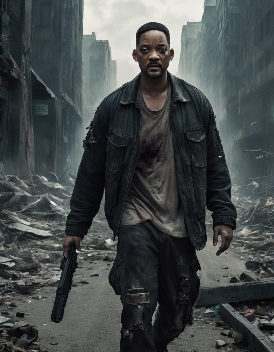 will smith, zombie, post-apocalyptic, city, film, actor, celebrities