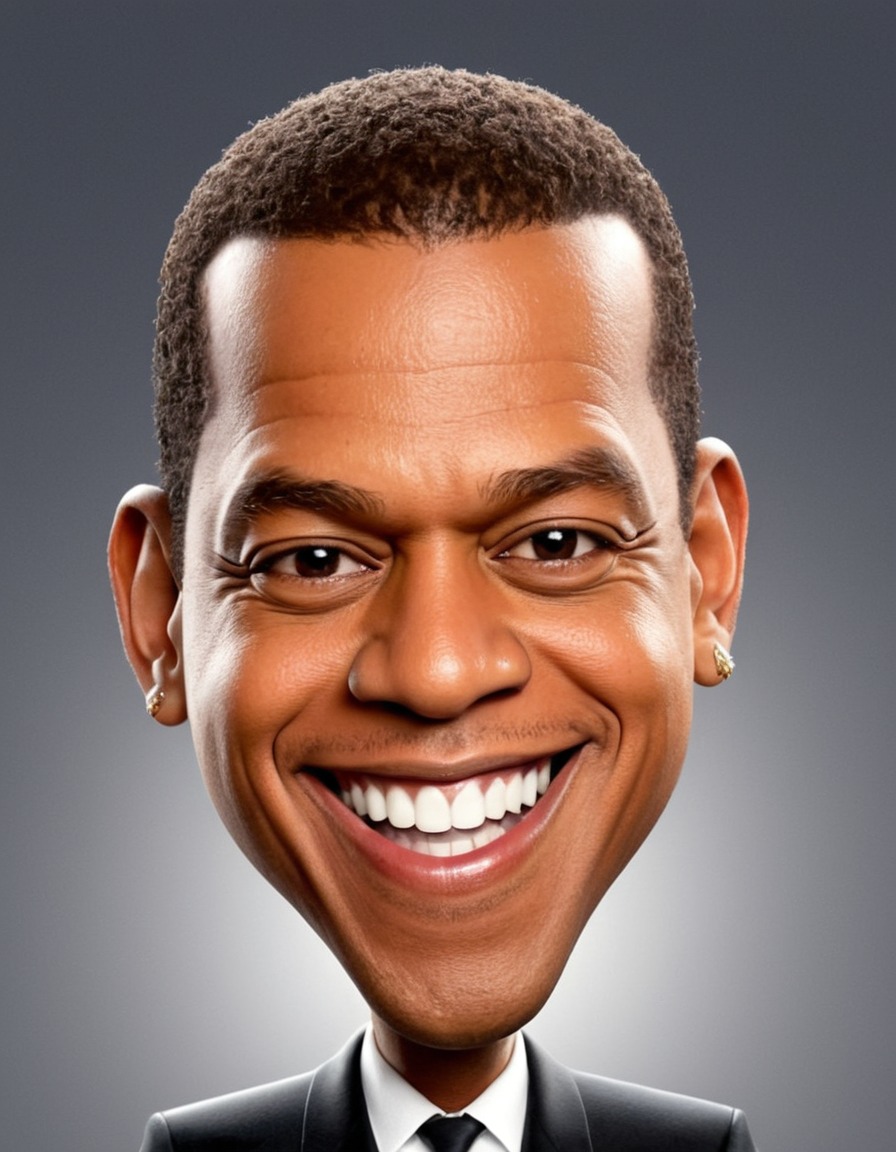 jay-z, celebrity, cartoon, caricature, rapper, smile, big head