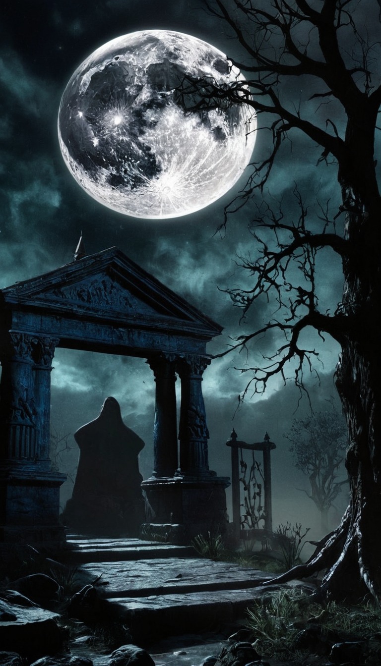 fantasy, fantasyillustration, halloween, tombstone, cemeterygraveyard, graveyardscene, hauntingbeauty