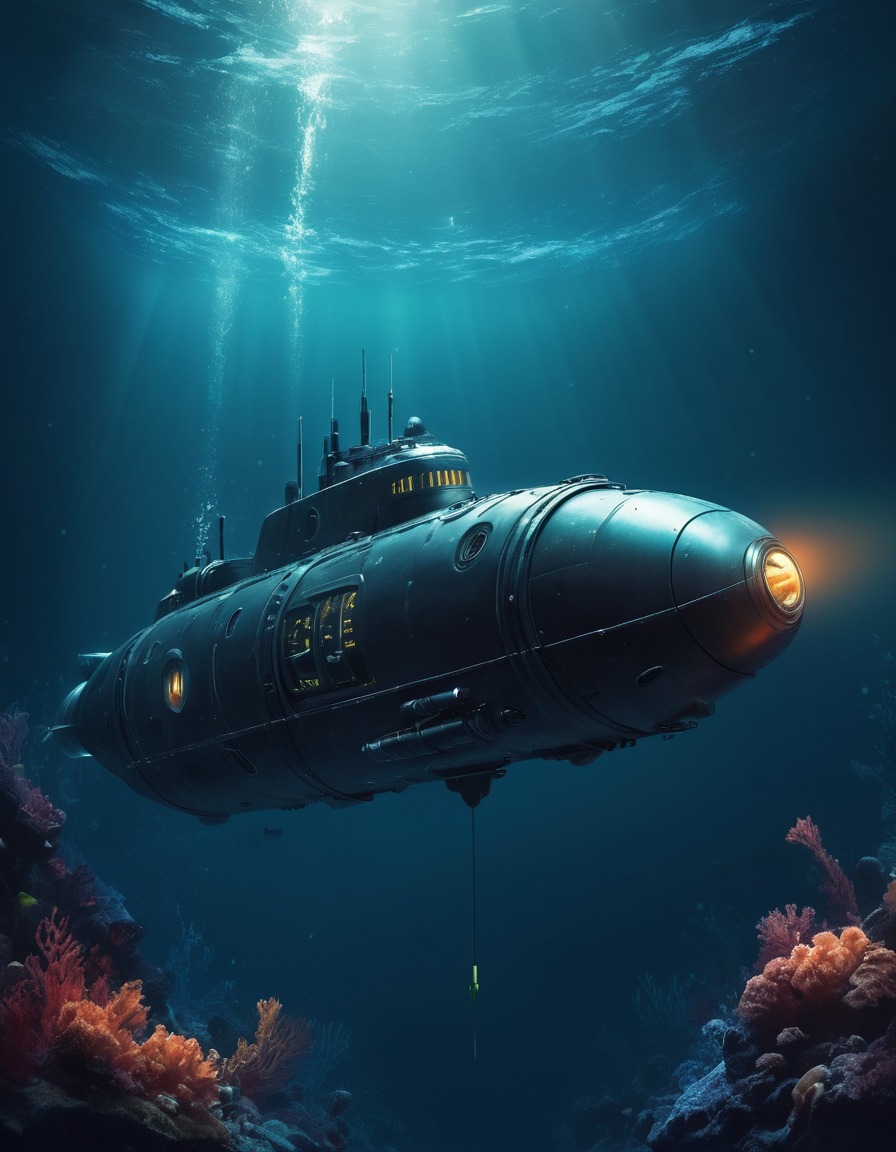 robot, ocean, exploration, submarine, technology, robots