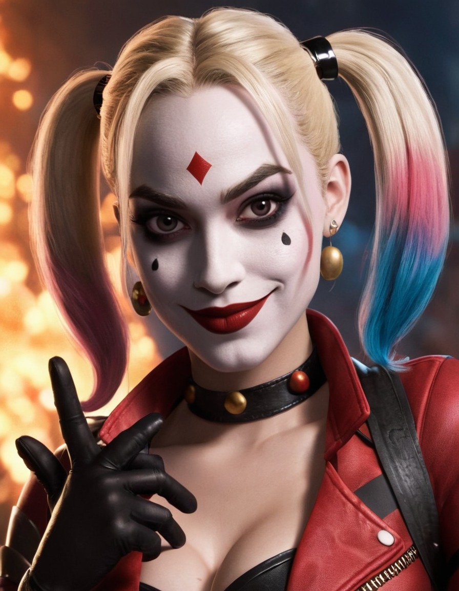 funny, harley quinn, dc comics, caricature