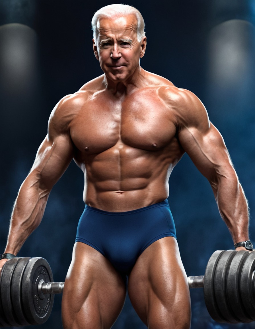 joe biden, bodybuilder, strength, power