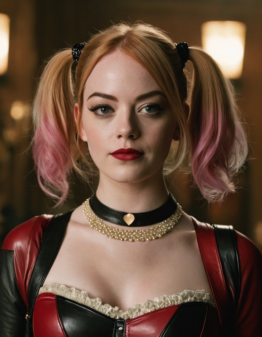 harley quinn, emma stone, dc comics, actress, character, superhero, movie