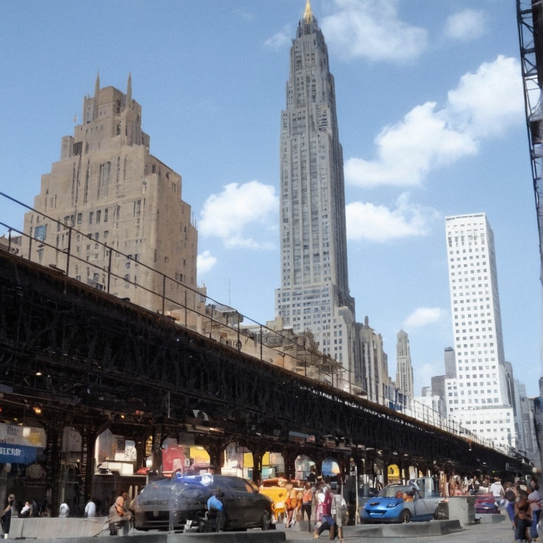 vintage new york, 1950s, 3rd avenue el, third ave. el, chrysler building, irt elevated, 1950s in color, nyc subway, elevated train, vintage nyc, kodak slides