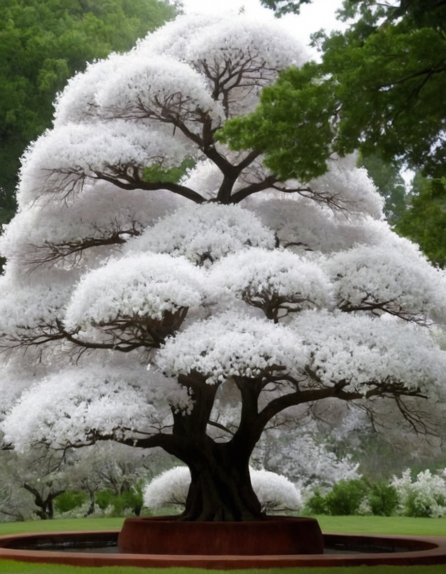 asian trees, white blossoms, chinese fringetree, deciduous trees, fringe-like blooms, snowy white caps, beautiful trees, wow, nature, gardening, worthy of travel