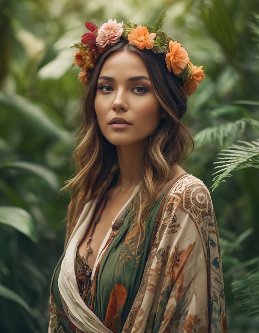 fashion, bohemian, organic, nature, beauty, super woman, woman, super model