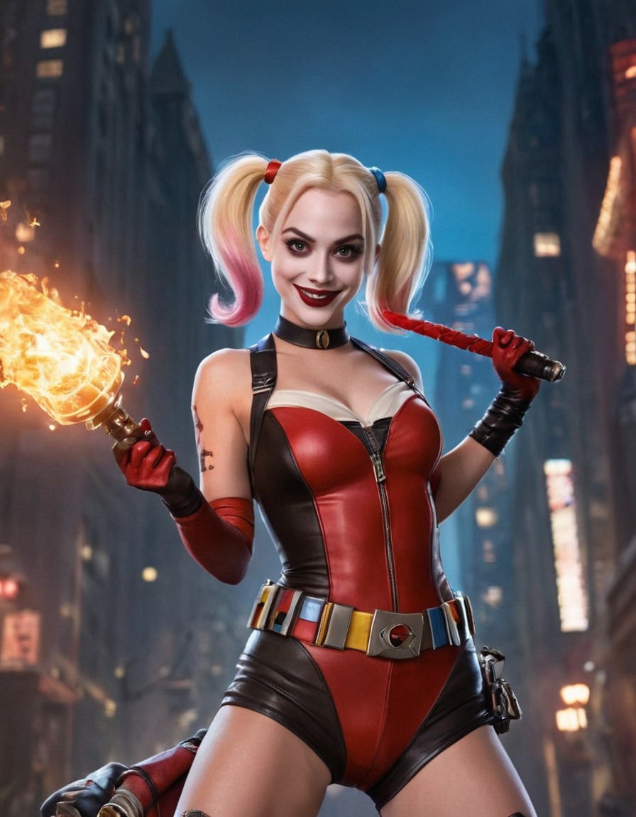 harley quinn, dc comics, funny, caricature, villain, comics, humor