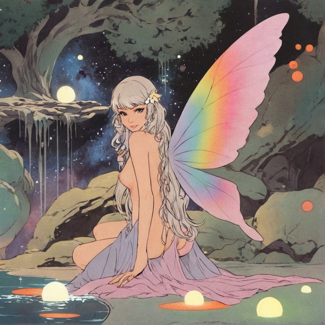 scary ai, fairy aesthetic, fairy, fairycore, magic