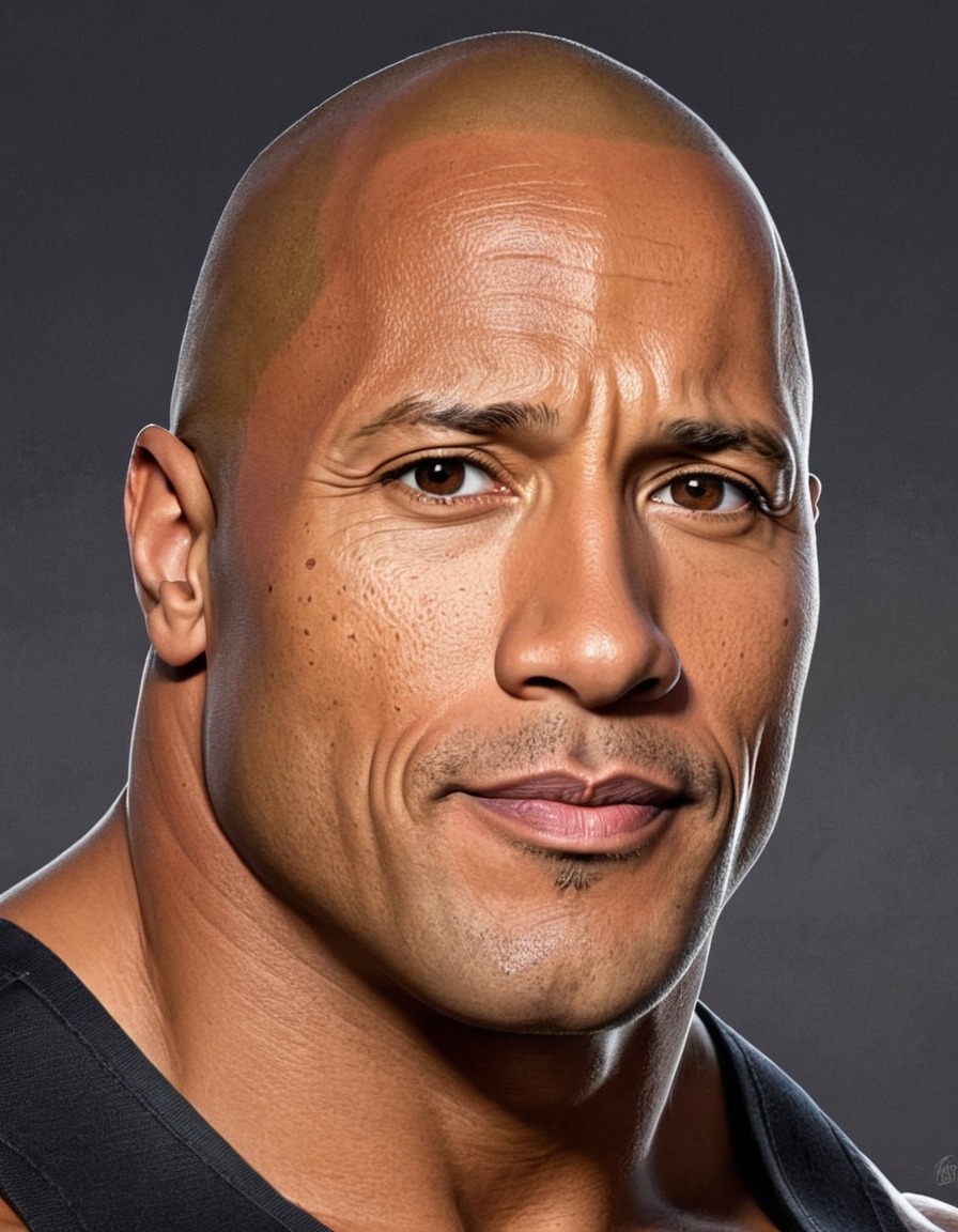 dwayne johnson, the rock, portrait, celebrity, actor, wrestler