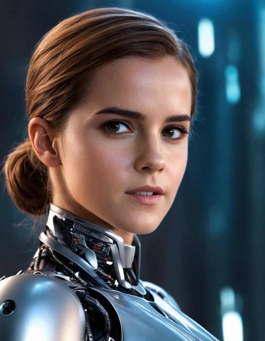 robot, emma watson, artificial intelligence, science fiction, celebrity, actress