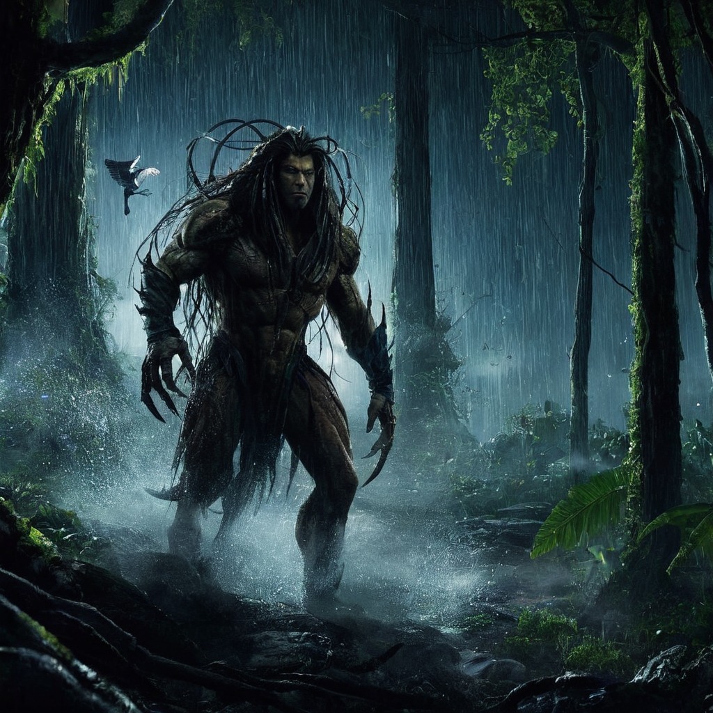 horror, alien, jungle, predator, monster, forest, creature, fanart, characterdesign, fantasyart, scifi, genetics, mutation